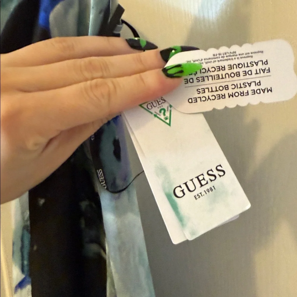 Guess Aqua Bloom Slip Maxi Dress - Picture 5 of 5